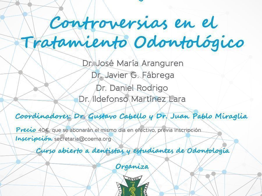 Controversias en el Tratamiento Odontológico, tema de la II Jornada Odontológica Ciudad de Málaga