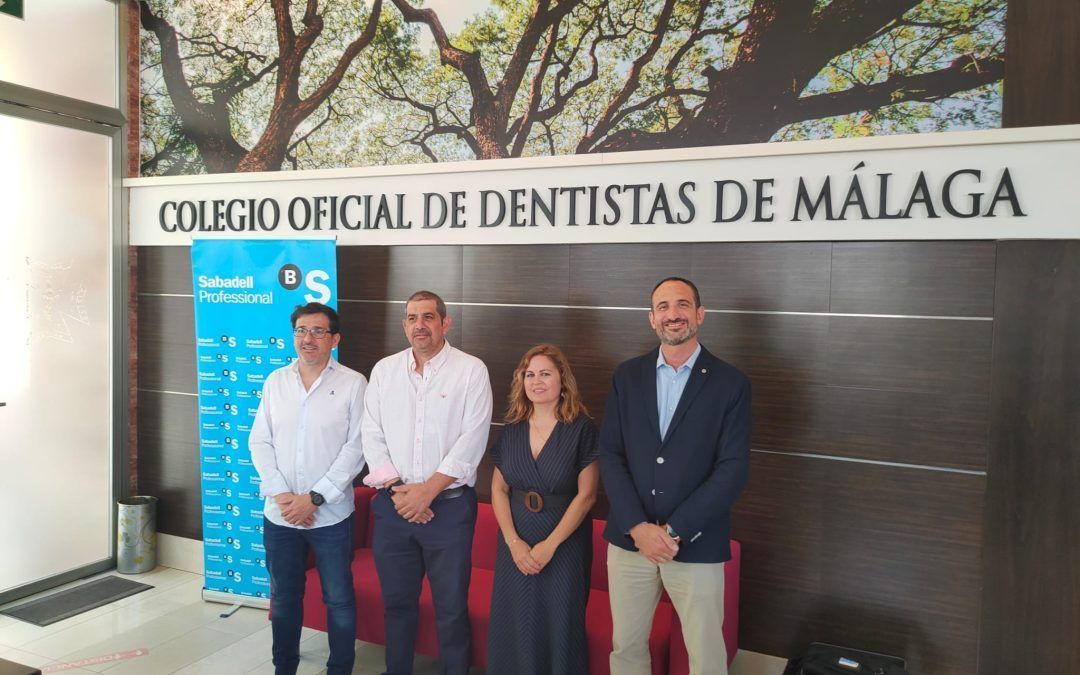 El Ilustre Colegio Oficial de Dentistas de Málaga renueva su convenio de colaboración con el Banco de Sabadell